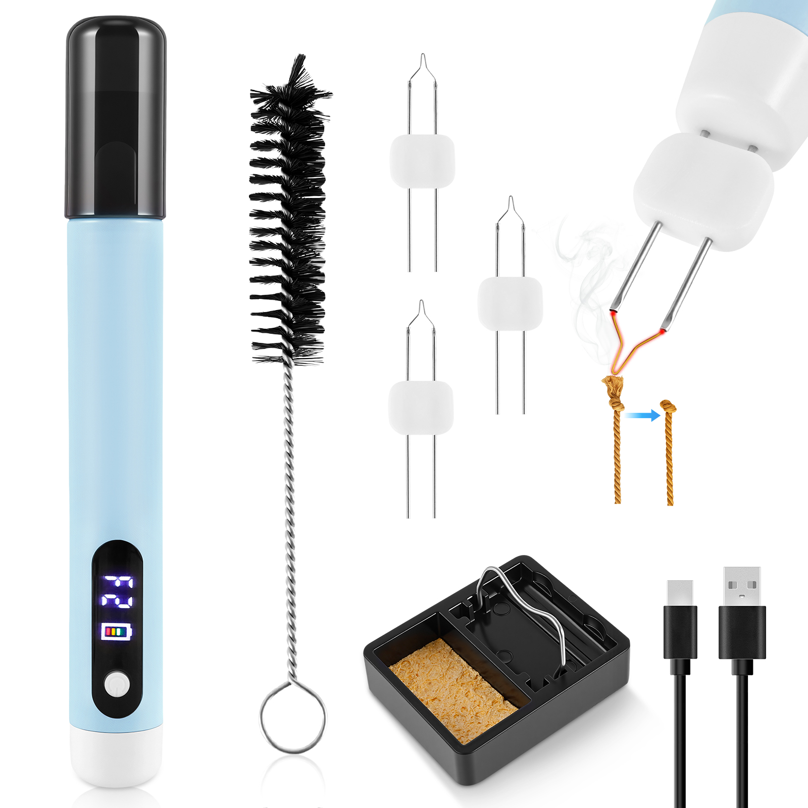 Jewelry Making Zapper - Fadenbrenner für Schmuckherstellung, Wiederaufladbarer Fadenverbrenner für