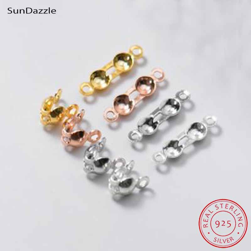 Jewelry Making Bead - 4 Stück Echte Reine 925 Sterling