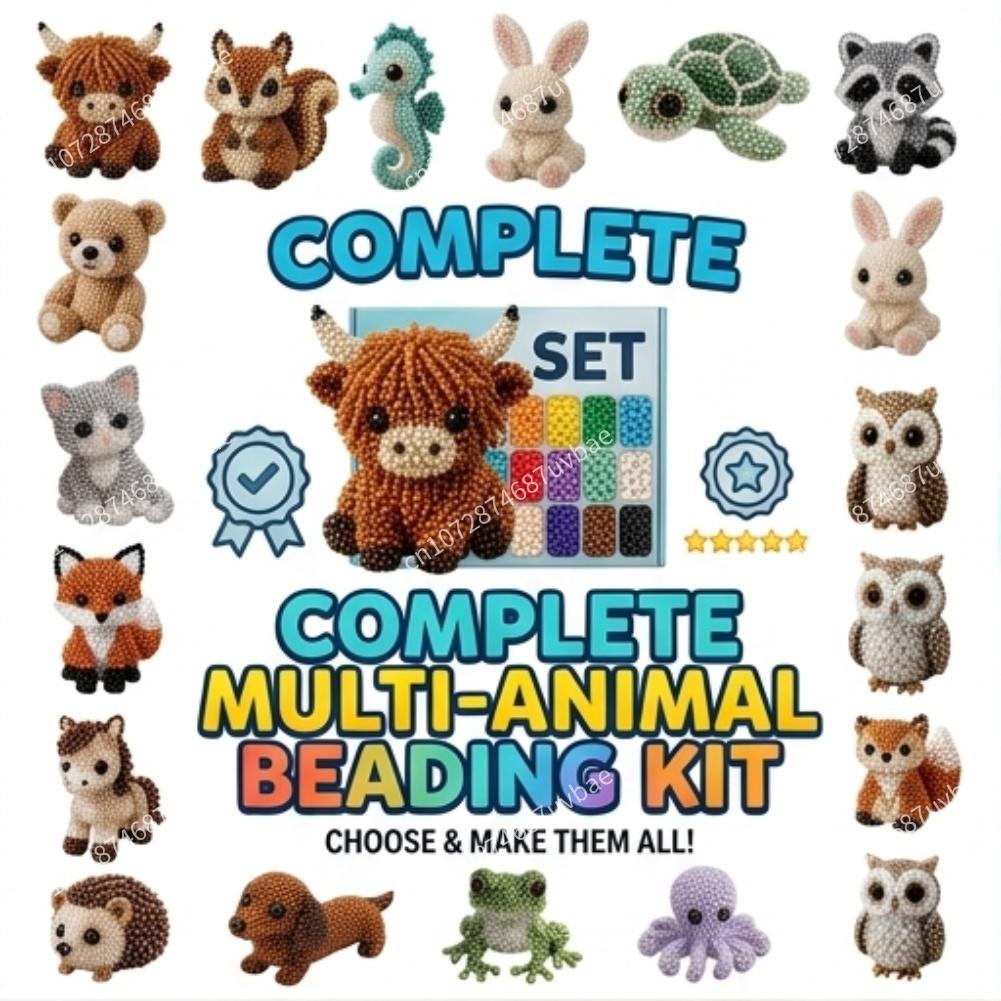 Jewelry Making Kits For Kids - Pädagogisches DIY-Tierperlen-Set, Schmuckherstellungs-Kit, bunte Bastelperlen, Spielzeug