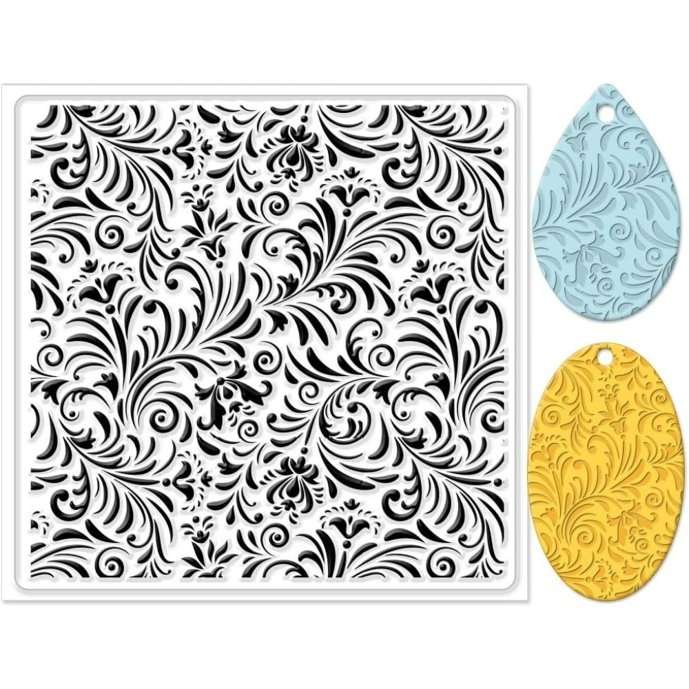 Jewelry Making In Clay - Polymer-Ton-Texturblätter, Fujiman-Hintergrund, Silikon-Textur, Stempel-Ton-Pad für die