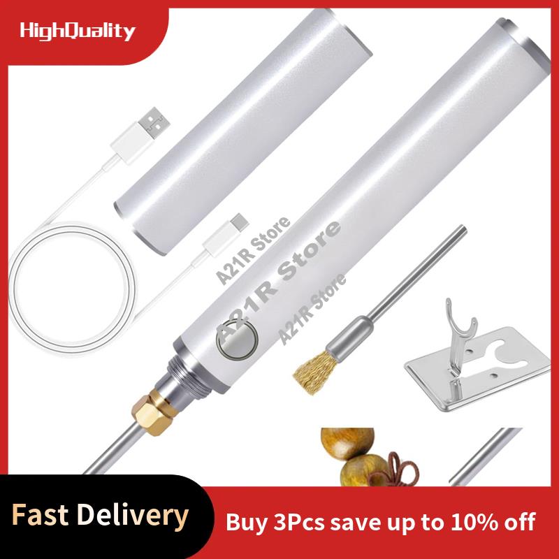 Jewelry Making Zapper - A21I-Wiederaufladbares Doppelheiz-Gewindebrenner-Set für die Schmuckherstellung, Perlen,
