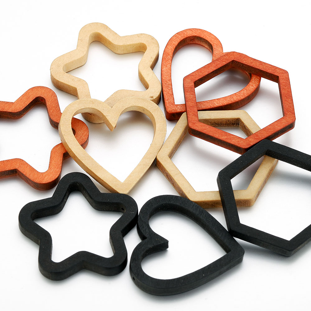 10 Stück Holzherz-Quadrat-Sili – Jewelry Making Mold Bewertung und Preis