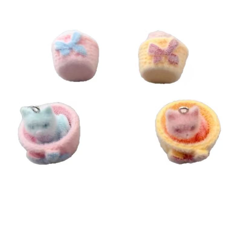 4 Stück 3D-Plüsch-Katzenanhäng – Jewelry Making Earrings Bewertung und Preis