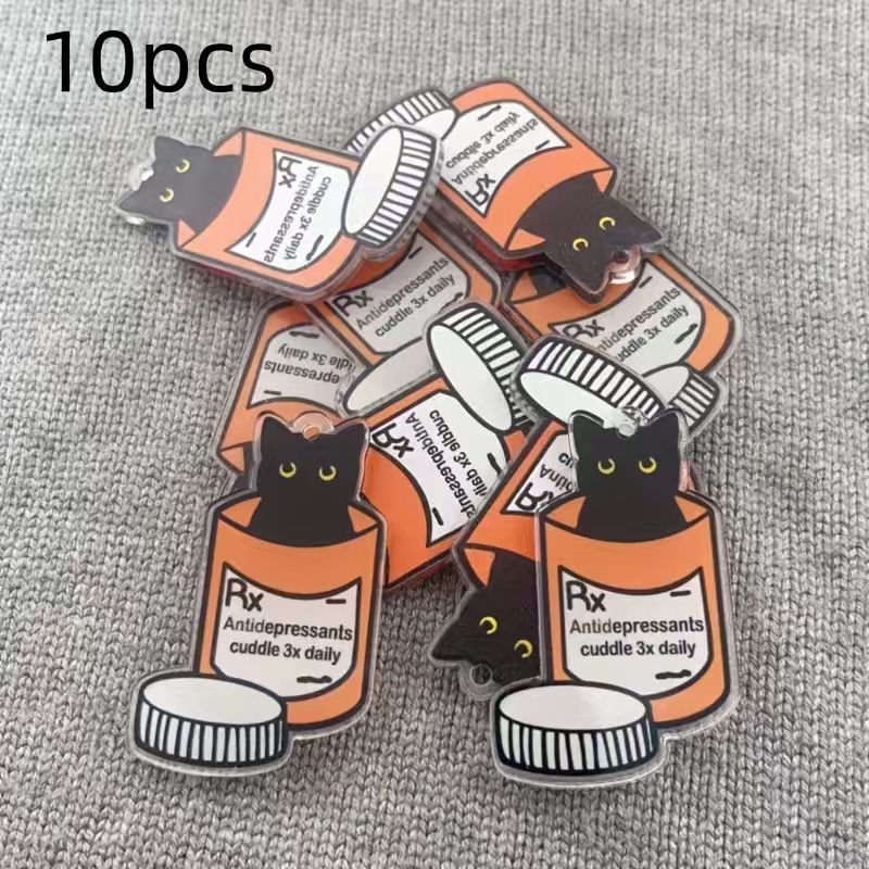 10 Stück Acryl-Medizin-Katzen- – Jewelry Making Earrings Bewertung und Preis