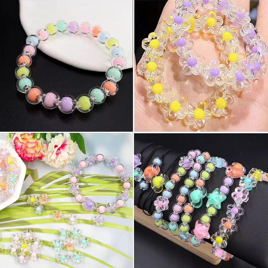 174 Stück/Box Herz-Acrylperlen – Jewelry Making Kits For Kids Bewertung und Preis