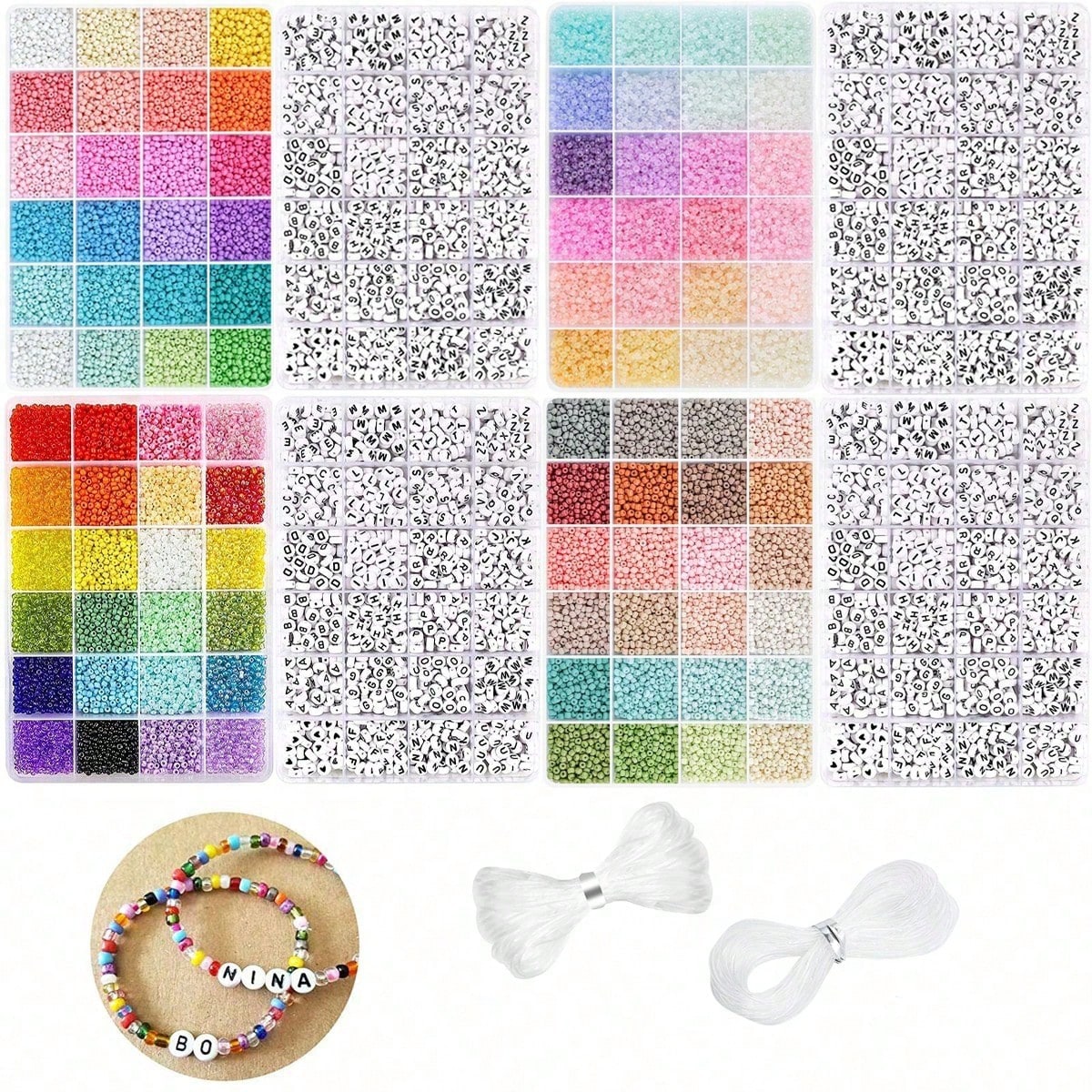 5760 Stück 24-Fächer-Box 3mm P – Jewelry Making Kits For Kids Bewertung und Preis