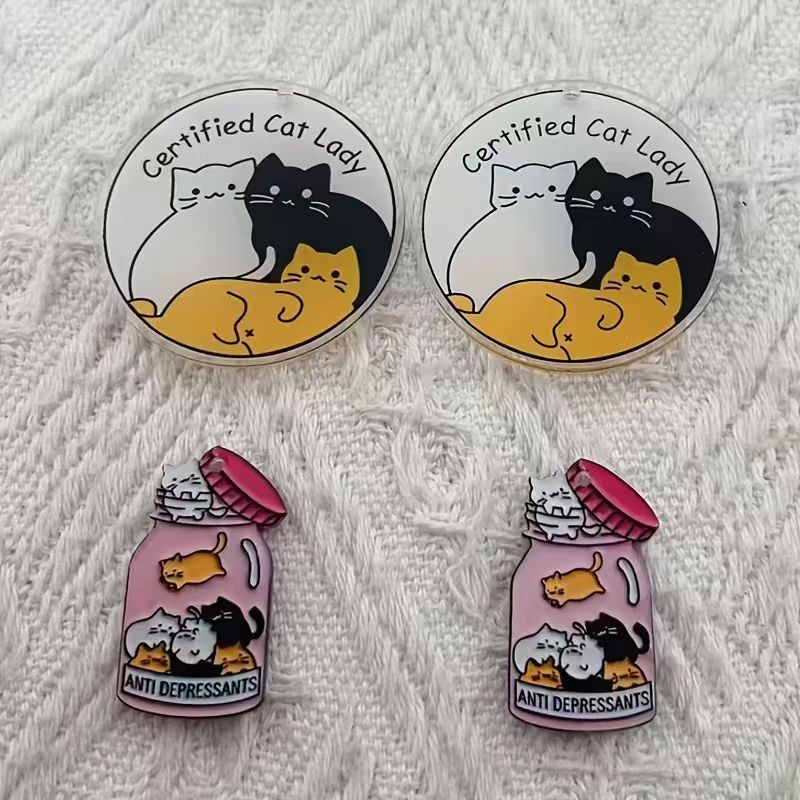 10 Stück niedliche Katzenanhän – Jewelry Making Earrings Bewertung und Preis