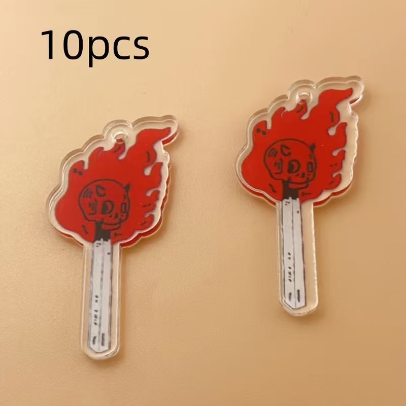 10 Stück Acryl-Totenkopf-Anhän – Jewelry Making Earrings Bewertung und Preis