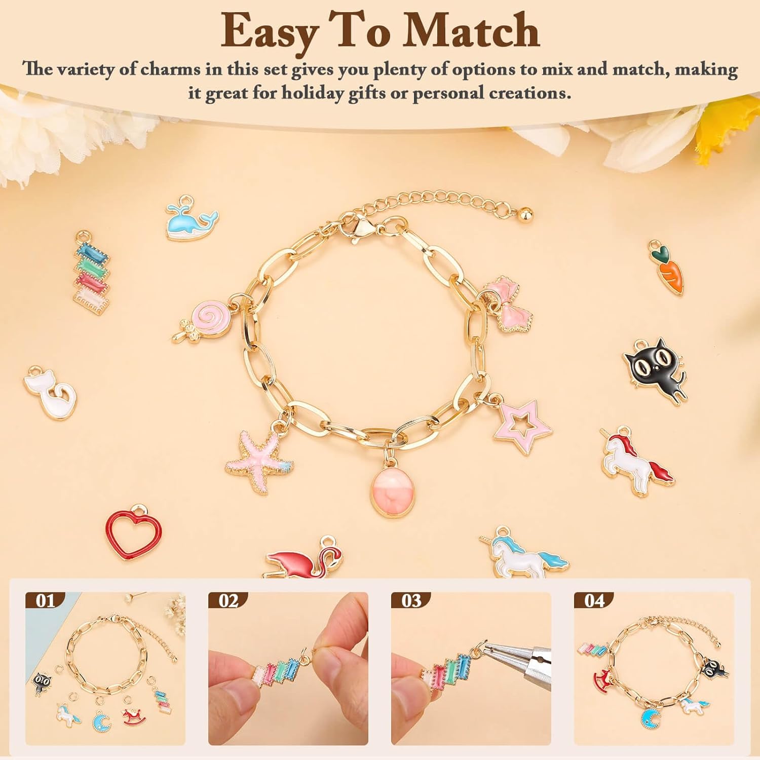 417-teiliges Charm-Armband-Her – Jewelry Making Party For Adults Bewertung und Preis