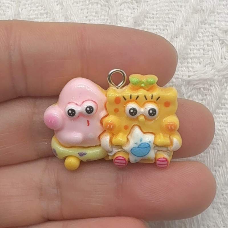 10 Stück Cartoon-Harzanhänger, – Jewelry Making Earrings Bewertung und Preis
