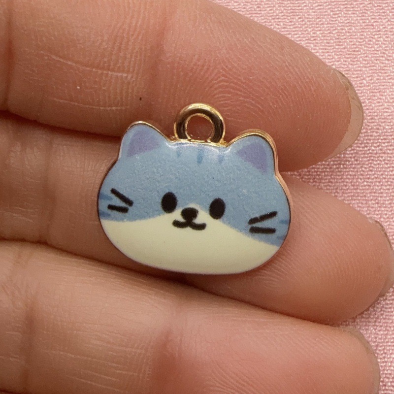 12 Stück bedruckte Katzenkopf- – Jewelry Making Earrings Bewertung und Preis
