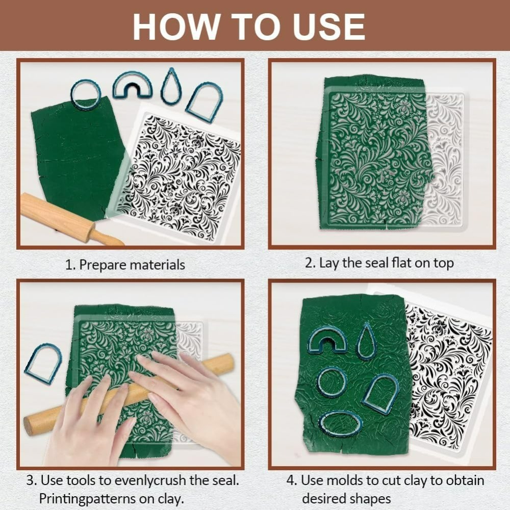 Polymer-Ton-Texturblätter, Fuj – Jewelry Making In Clay Bewertung und Preis